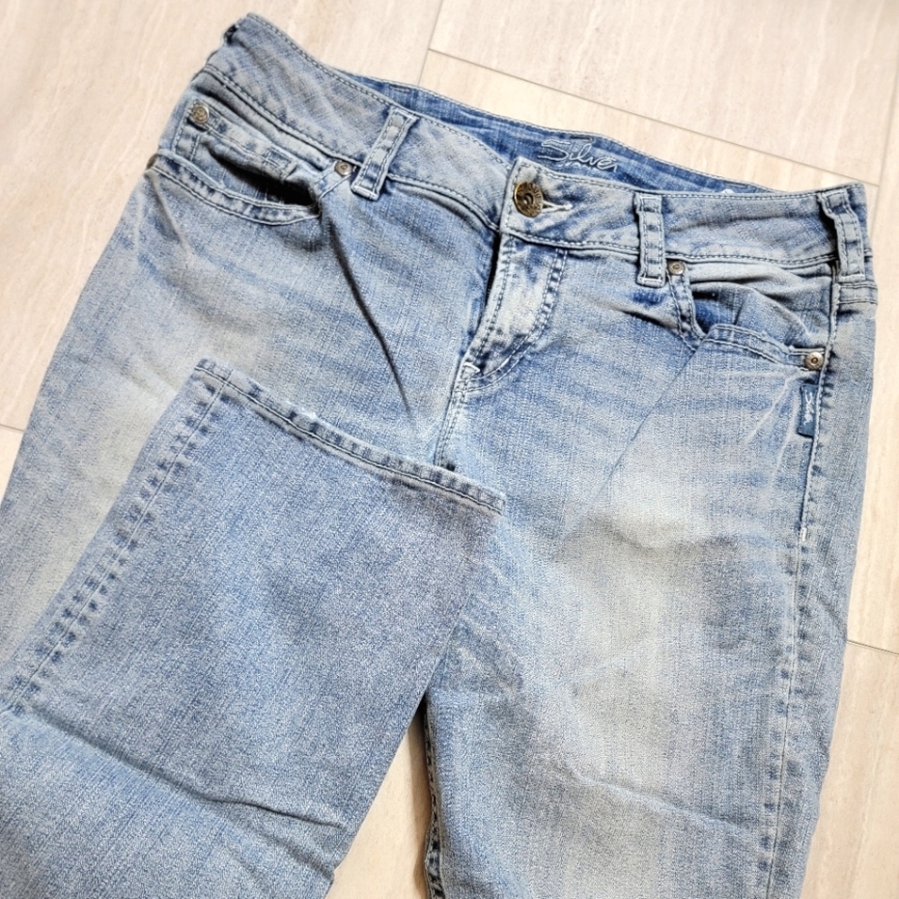 Silver Suki Capri Size 32